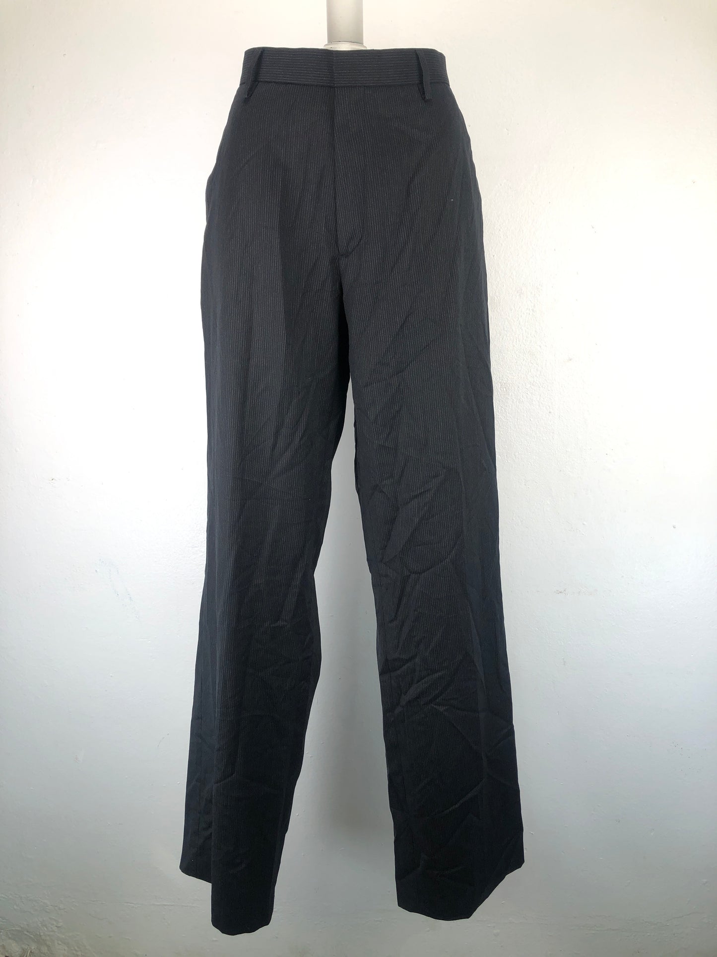 Pantalon Negro de Vestir Rayas Calvin Klein