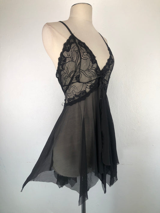 Batas De Dormi Negro Avidlove