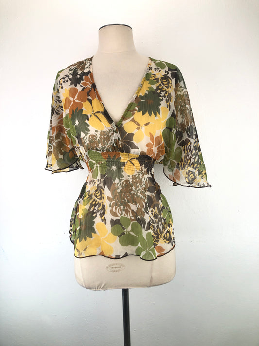 lancoBlusa Multicolor Blanco