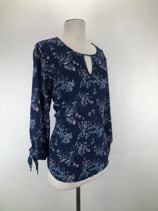 Blusa Azul marino Floral Haw Thorn