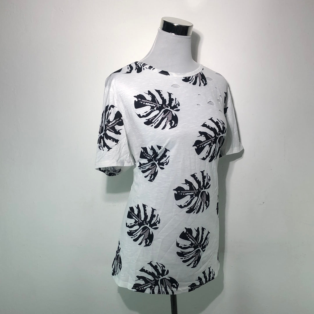 Blusa Blanco de Flores