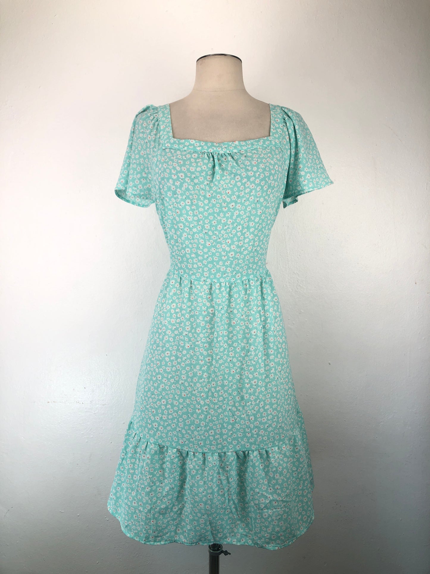Vestido Verde Floral Monteau