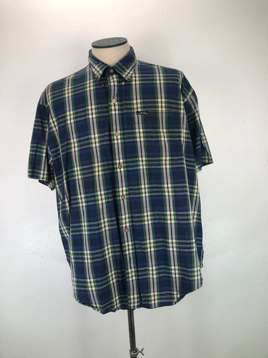 Camisa Azul de Cuadro Chaps