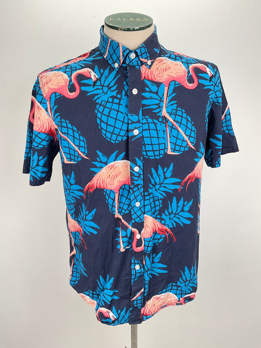 Camisa Azul marino Floral Club Room