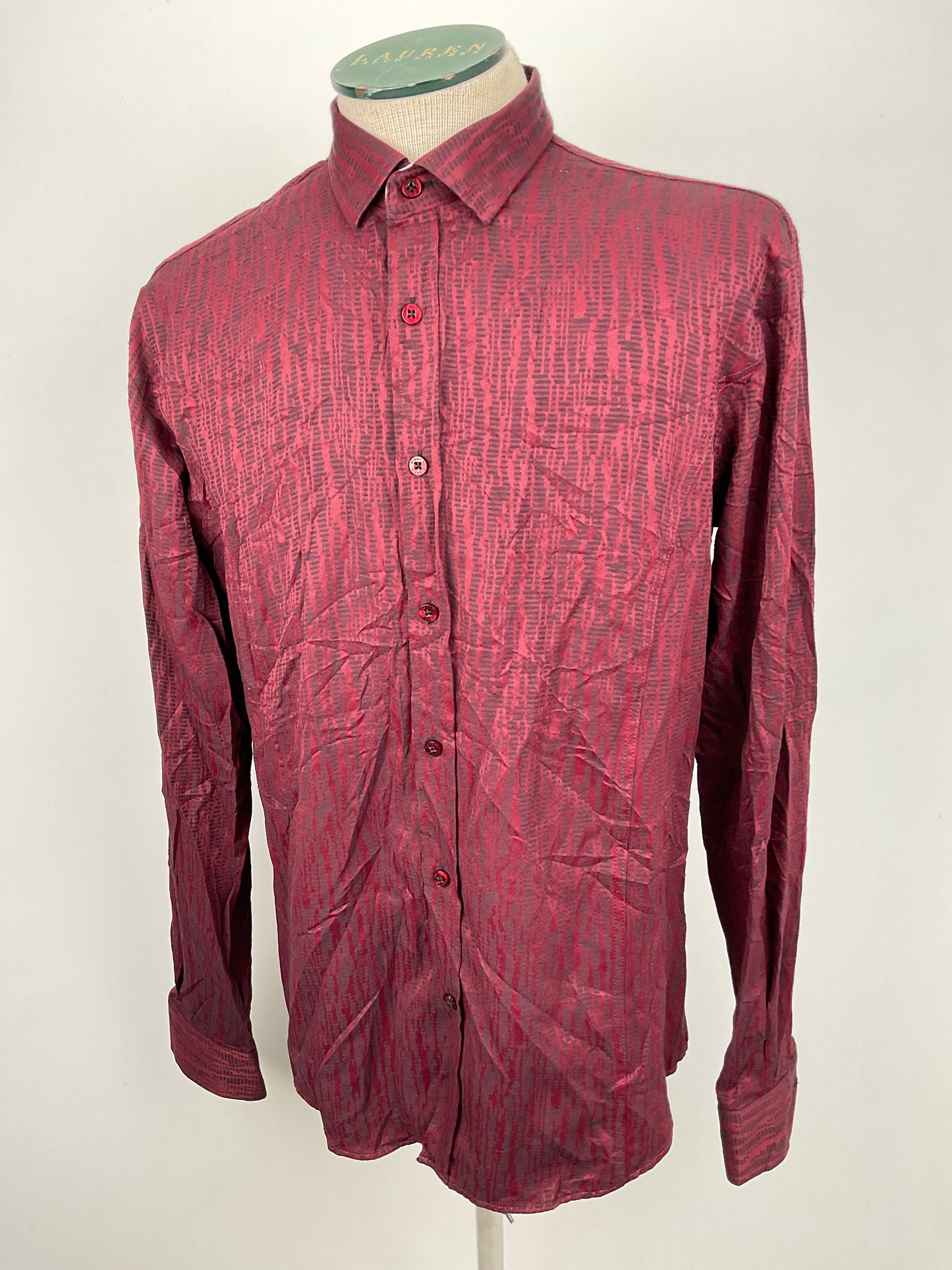 Camisa Rojo vino Slim fit