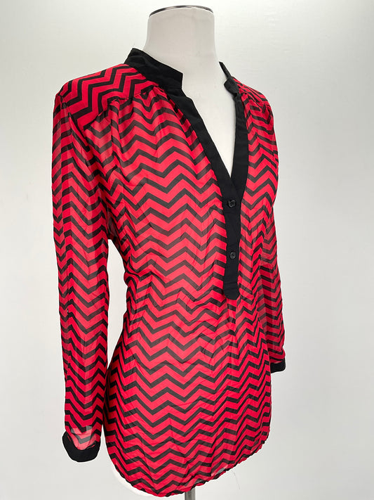 Blusa Rojo Rayas Tacera