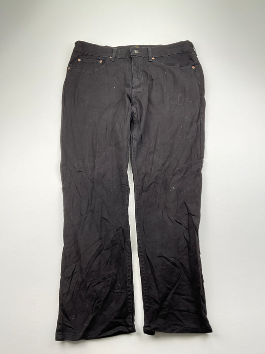 Pantalon Negro Negro Lee