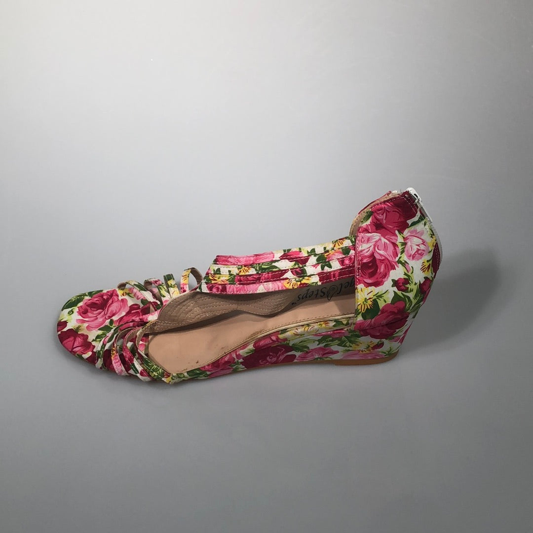 Zapatilla Rosado de Flores Angel Steps