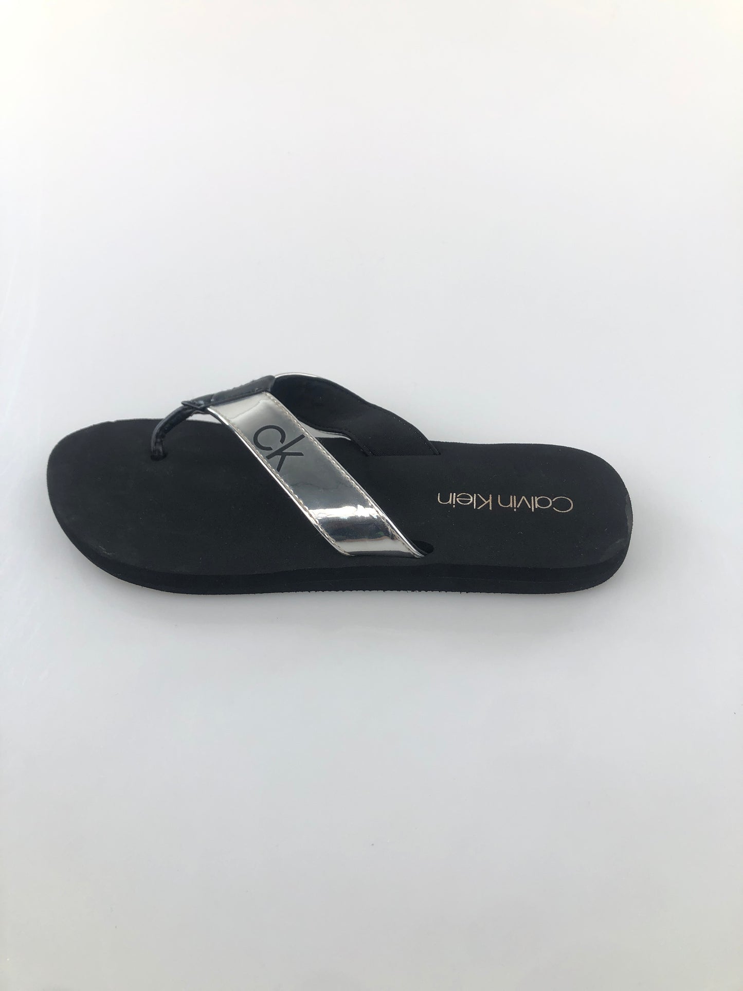 Sandalia Plateado Calvin Klein