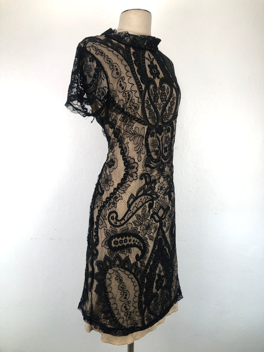 Vestido Negro de Floral Liberty Love