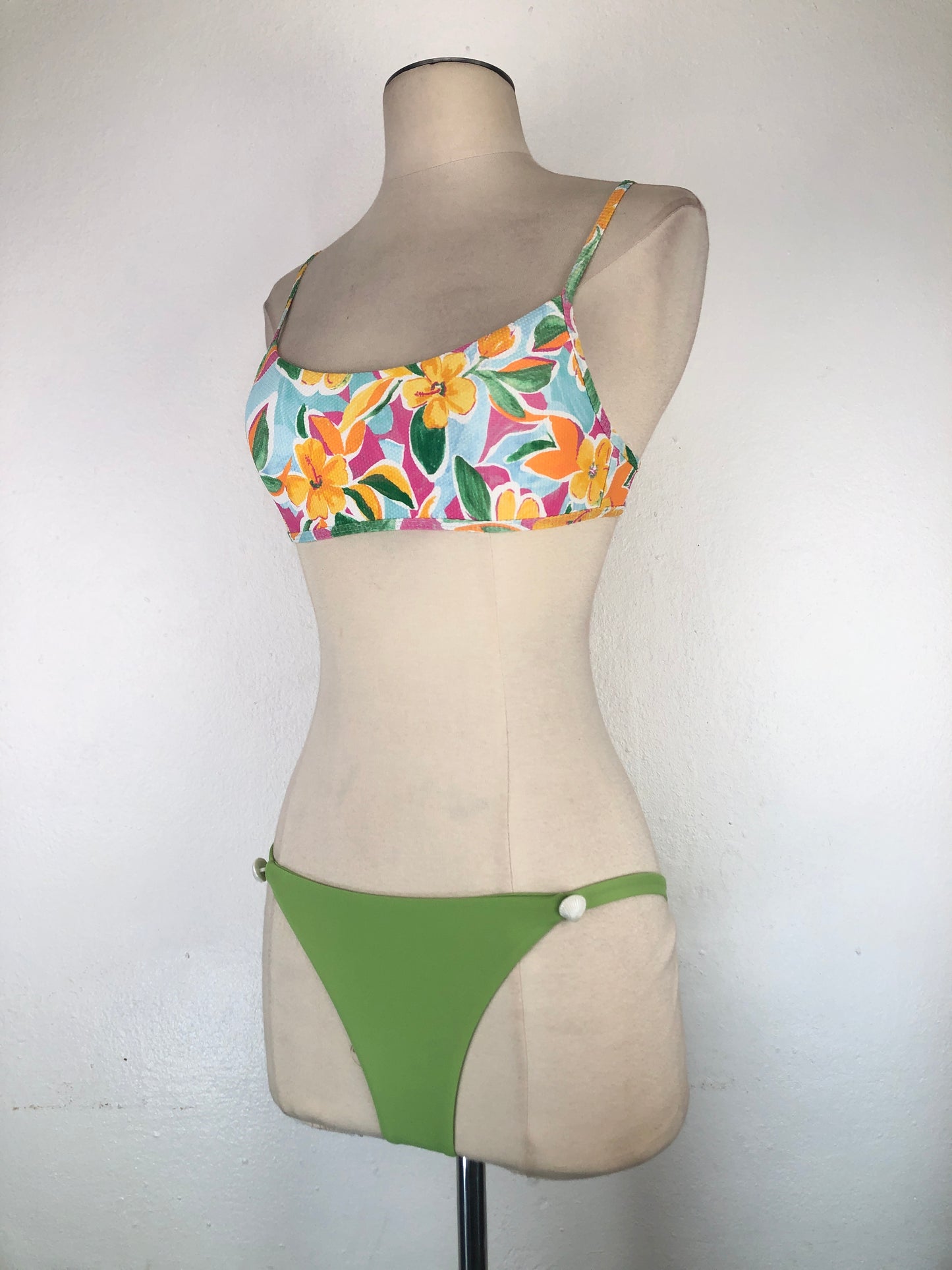Trajer de Baño Verde De flores Pacsun Swim