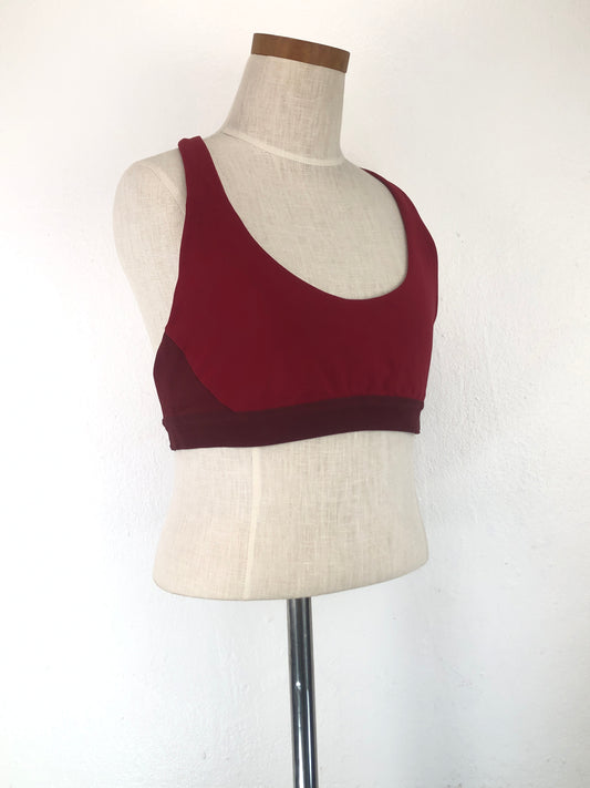 Blusita Rojo vino Deportivo Lululemon