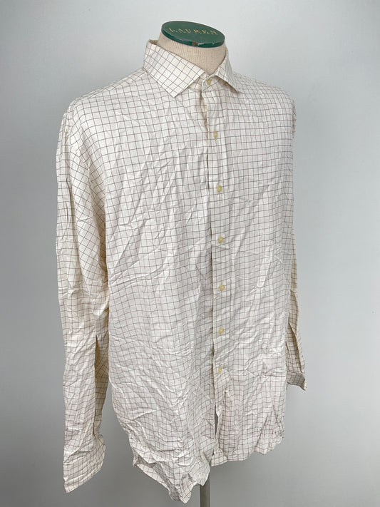 Camisa Blanco de Cuadro Polo Golf