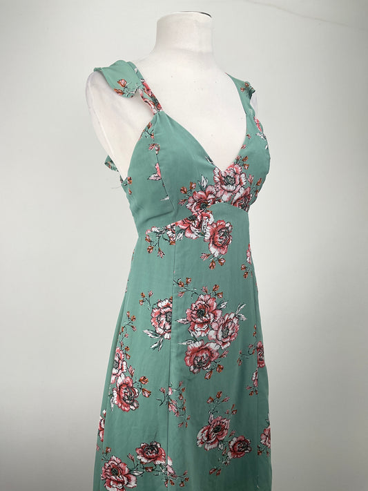 Vestido Verde Floral Japna