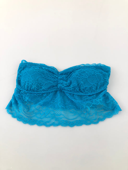 Top Azul Floral Style