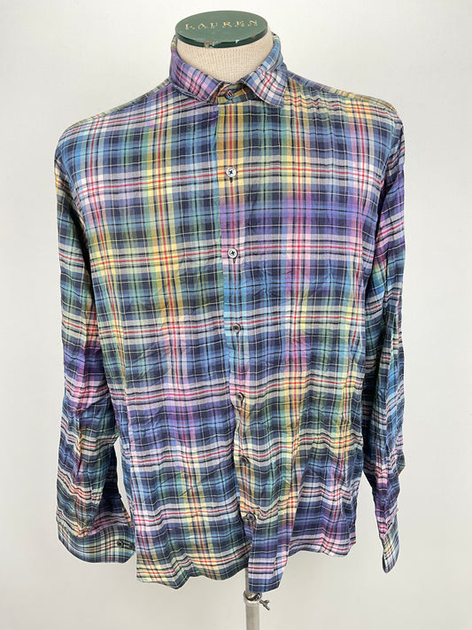 Camisa Multicolor de Cuadro Bugatchi