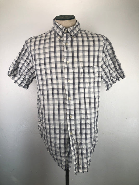 Camisa Crema De Cuadro Roundtree Yorke