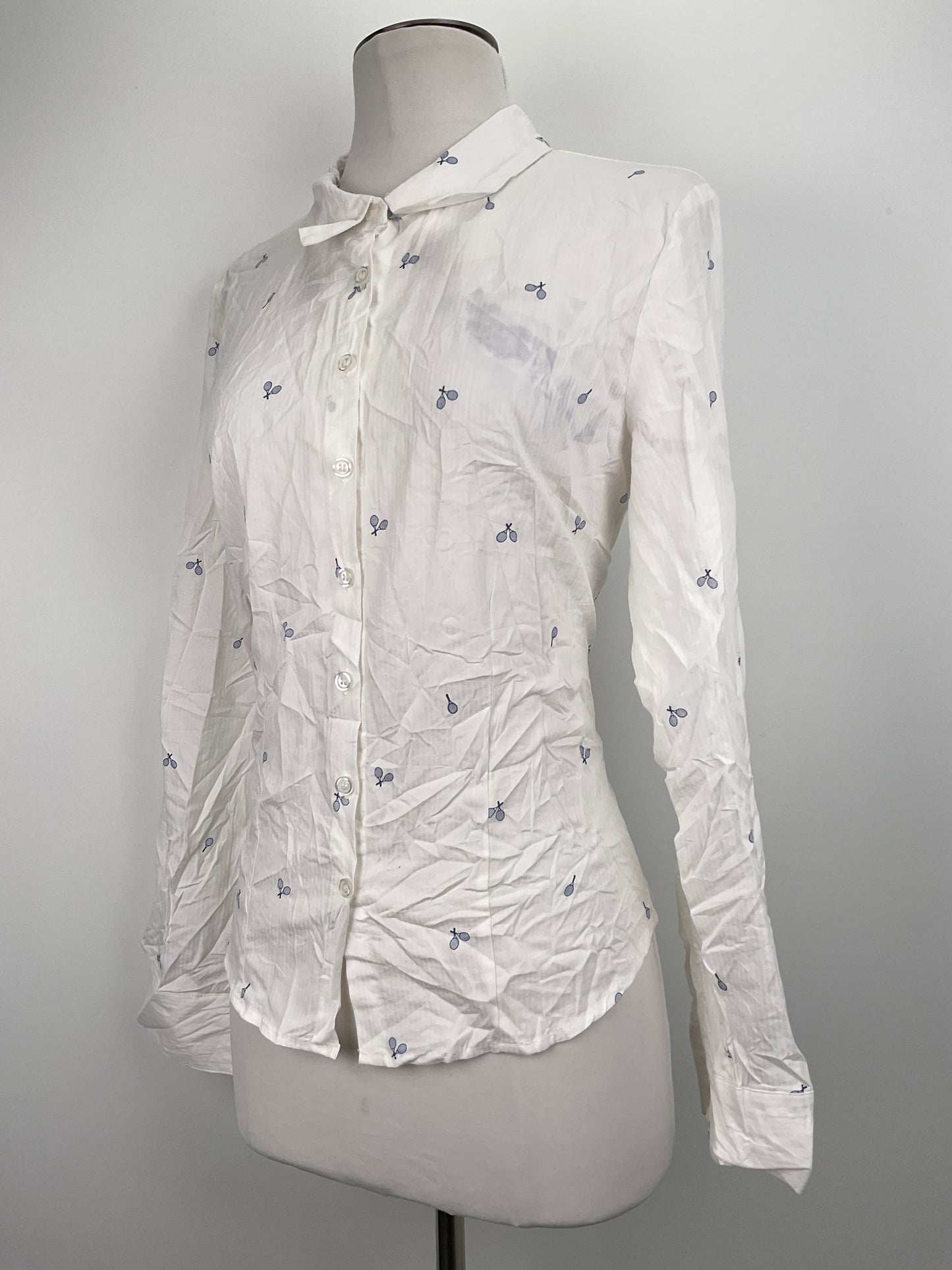 Camisa Blanco Pink rose