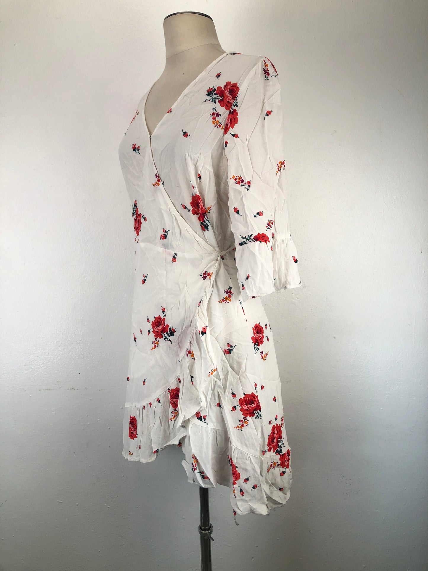 Vestido Blanco de Floral Gap