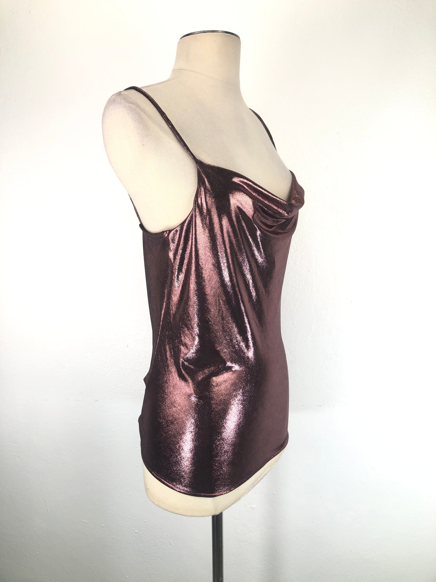 Blusa Morado de Brillo Zara