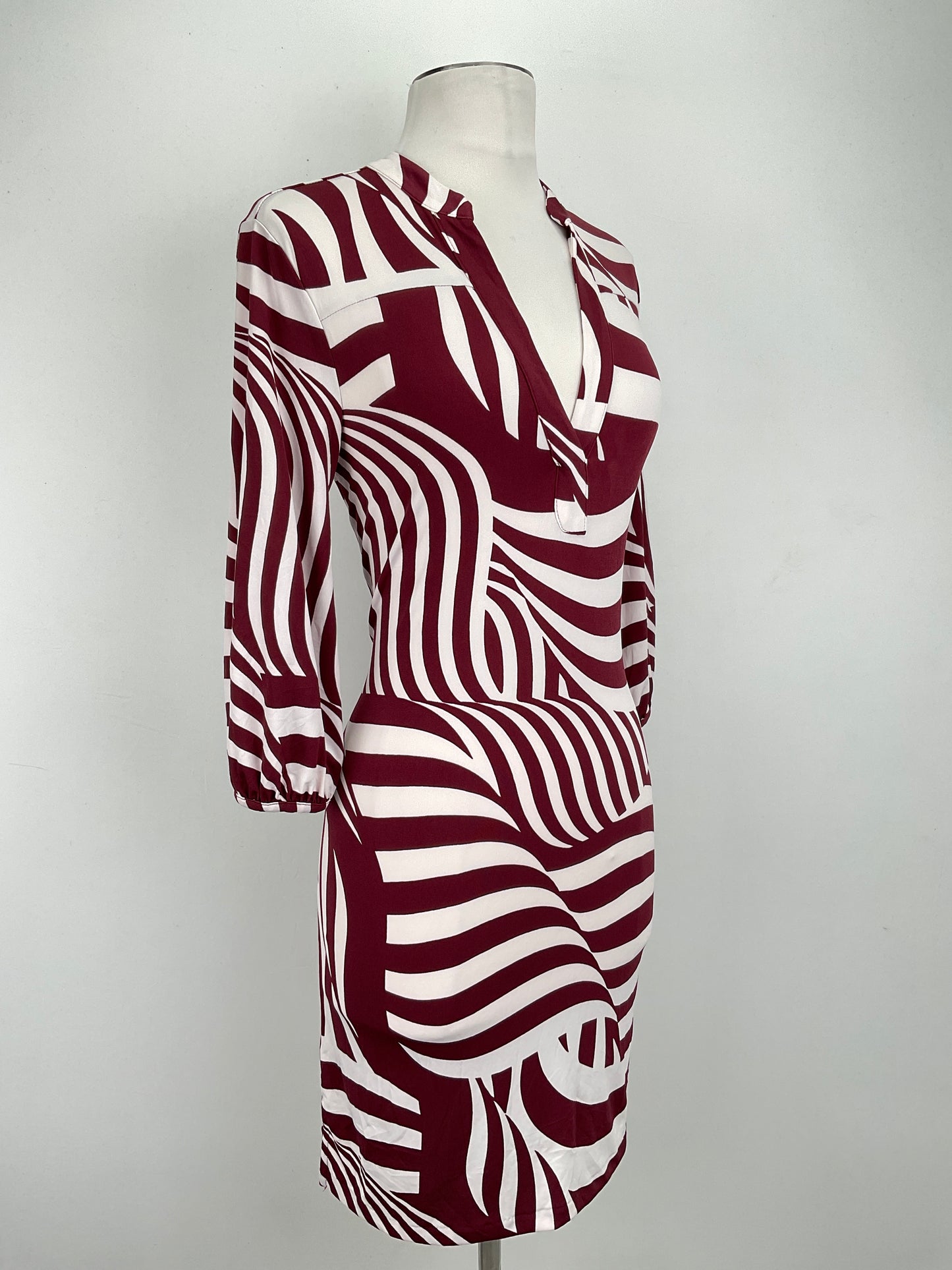 Vestido Rojo Vino Banana Republublic
