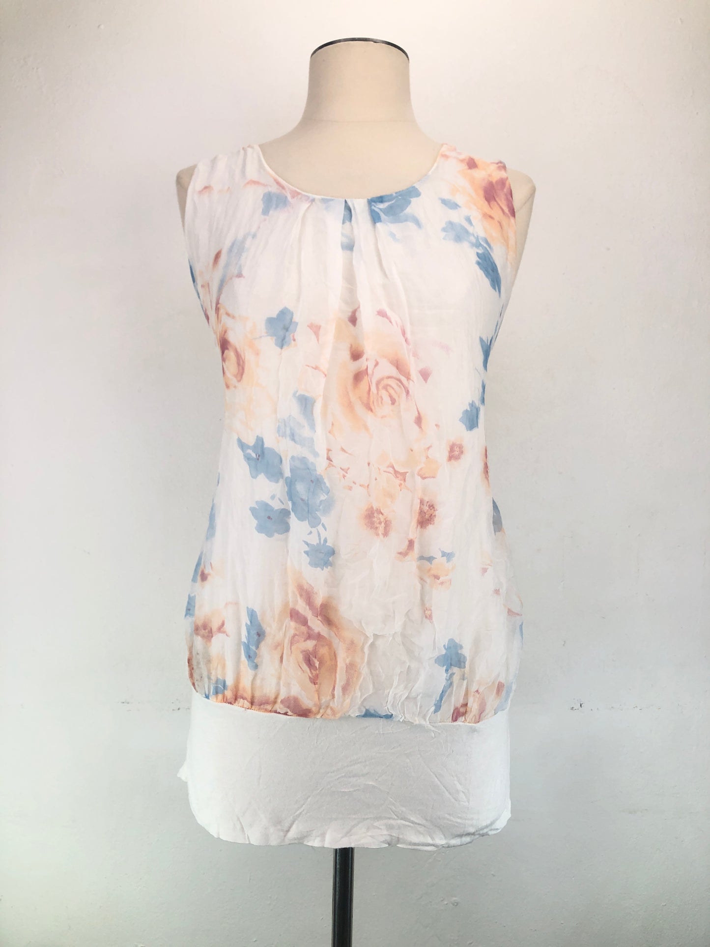 Blusa Blanco de Floral Elena Baldi