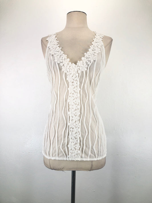 Blusa Blanco de Rayas Shein