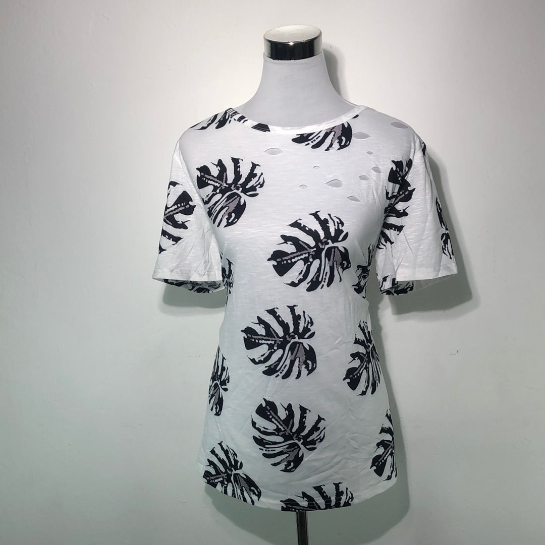 Blusa Blanco de Flores