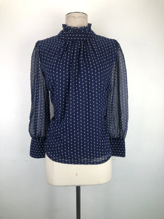 Blusa Azul marino de Rayas Shi Long Fashion
