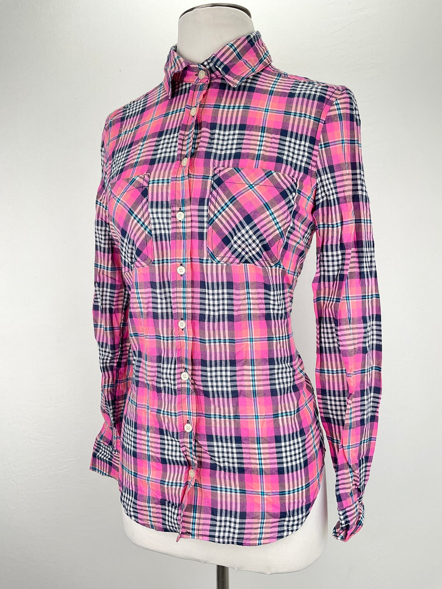 Camisa Rosadode Cuadro Aeropostale