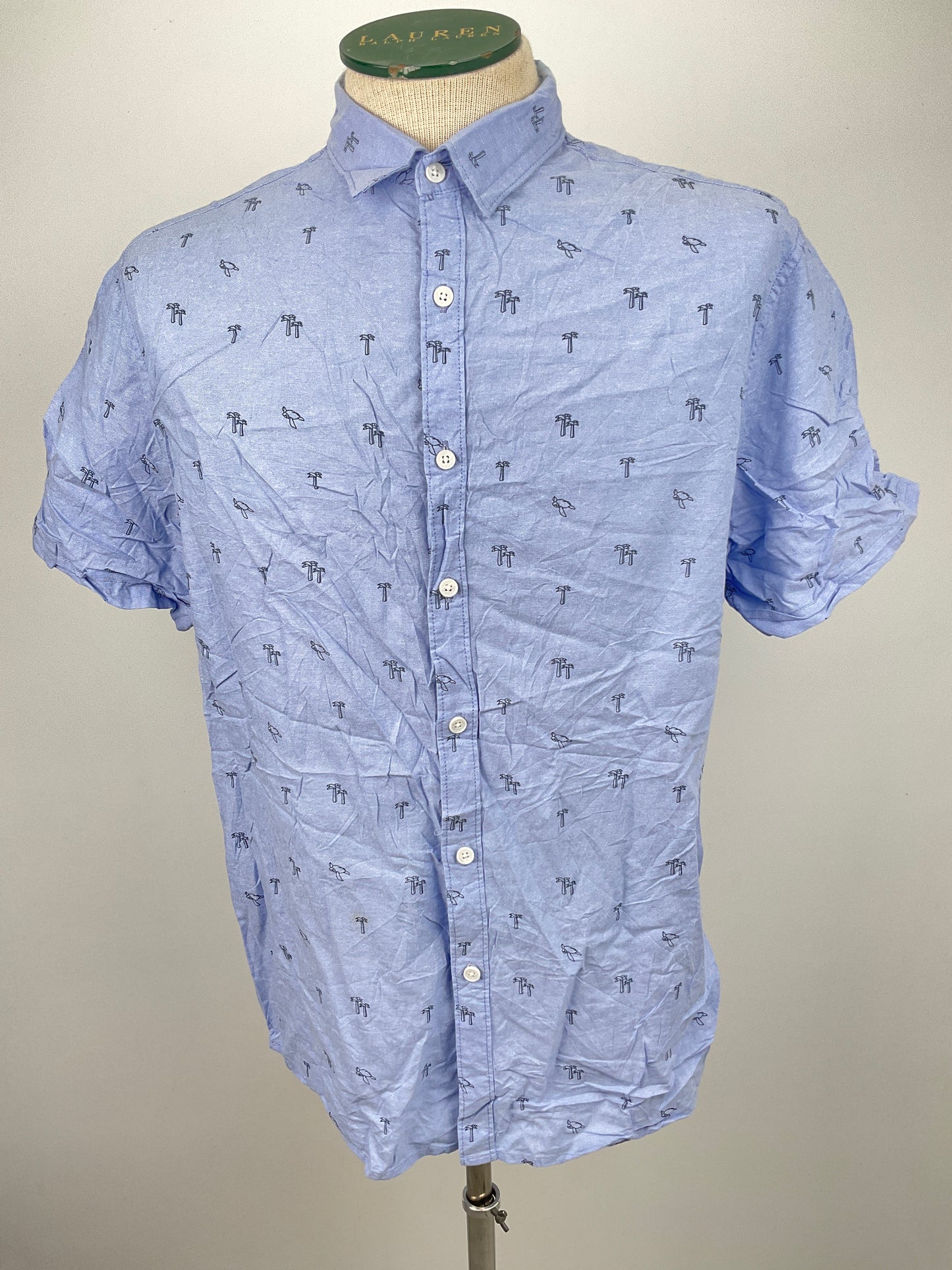 Camisa Azul claro Denim Flower
