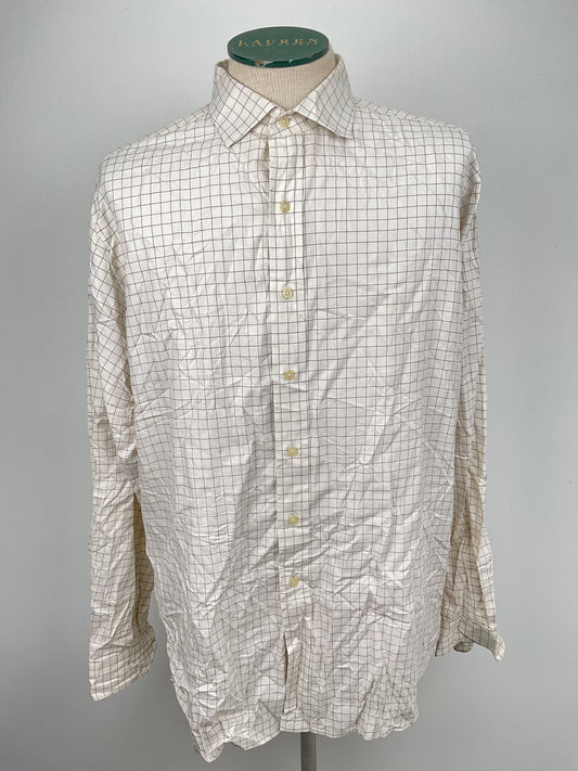 Camisa Blanco de Cuadro Polo Golf