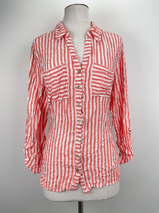 Camisa Naranja de Rayas Rudy