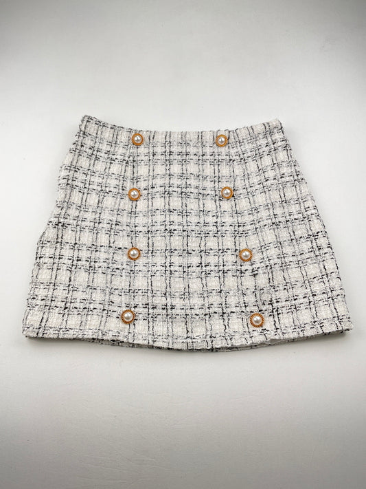 Falda Crema de Cuadro Sweaty Rocks