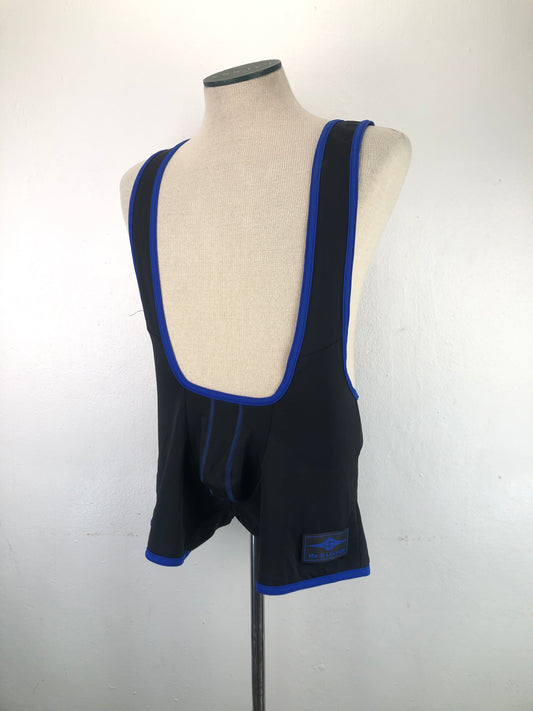 Traje de Luchador Negro Leather