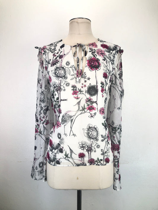 Blusa Blanco Floral Buffalo