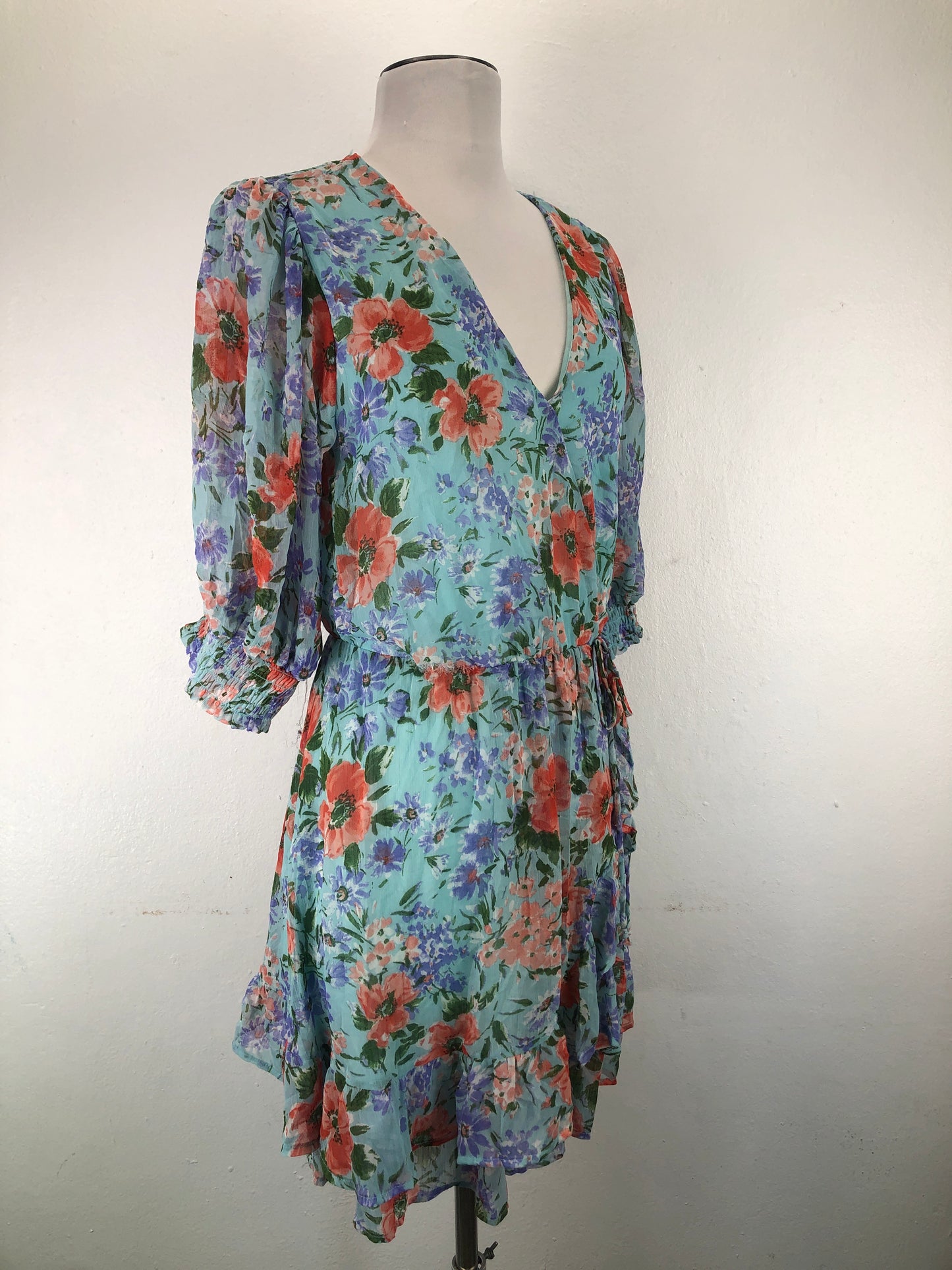 Vestido Azul claro Floral Sienna Sky