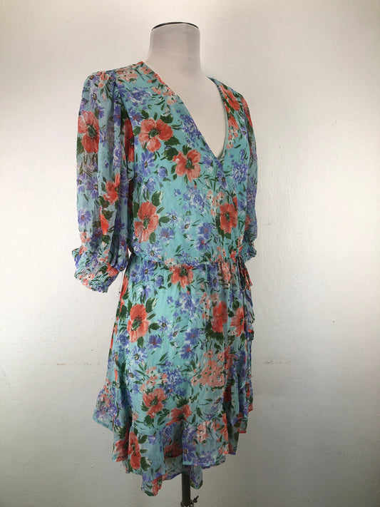 Vestido Azul claro Floral Sienna Sky