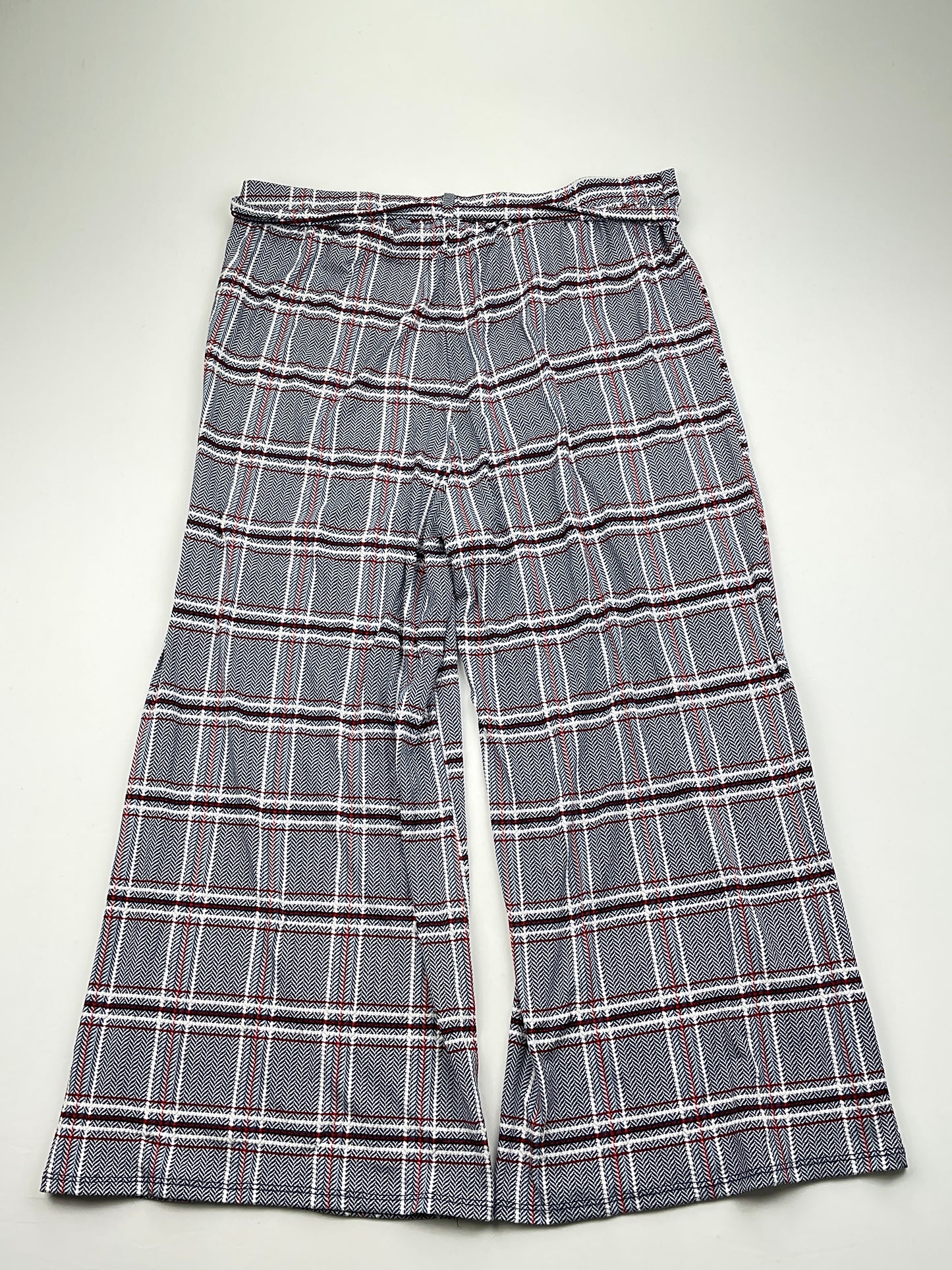 Pantalon Palazzo Gris de Cuadro Sjs