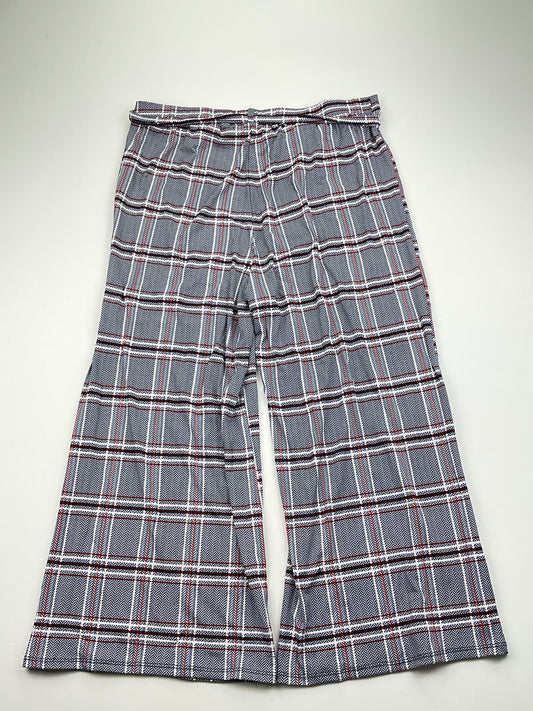 Pantalon Palazzo Gris de Cuadro Sjs