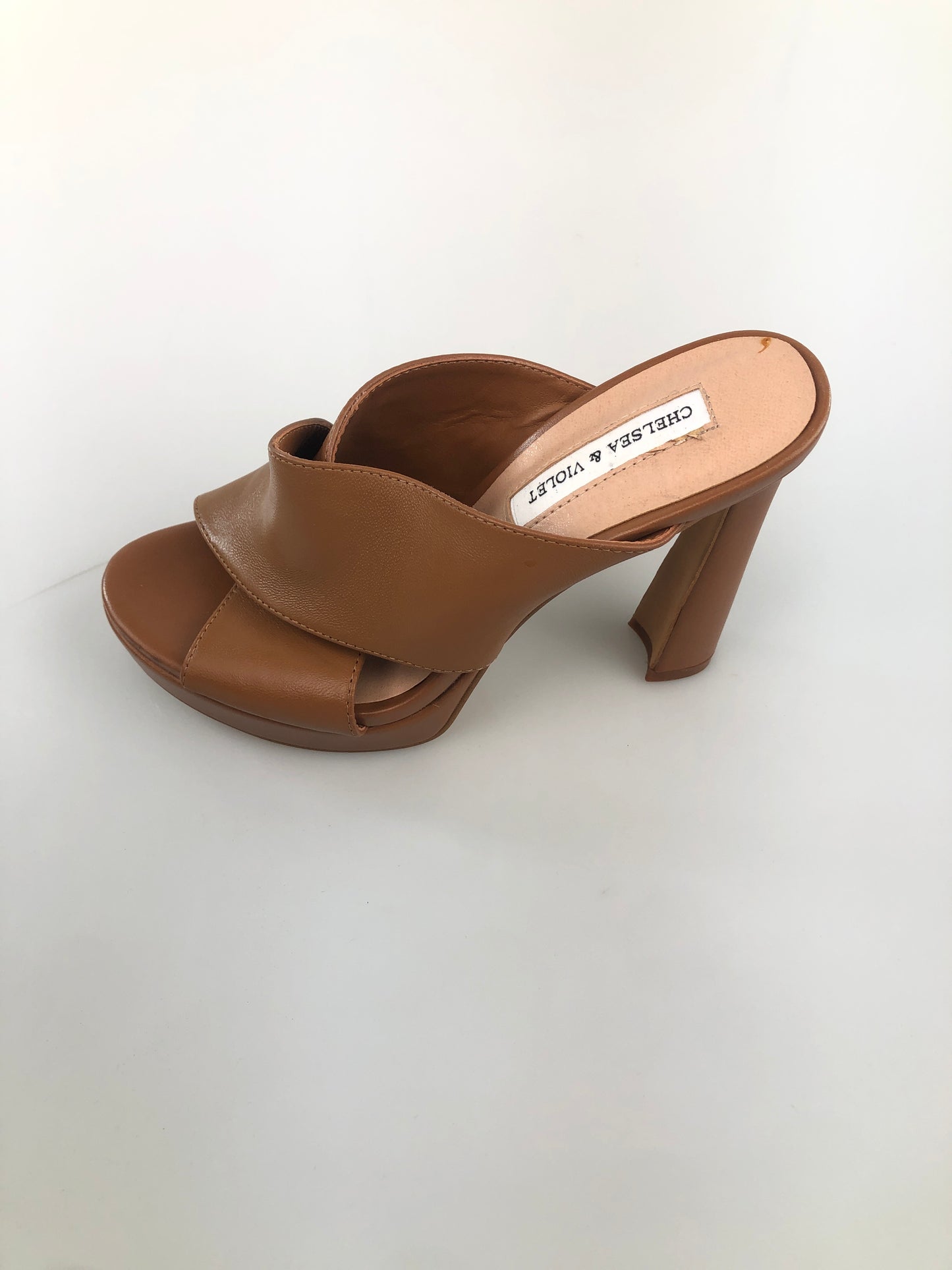 Zapatilla Crema De Tacon Chelsea Violet