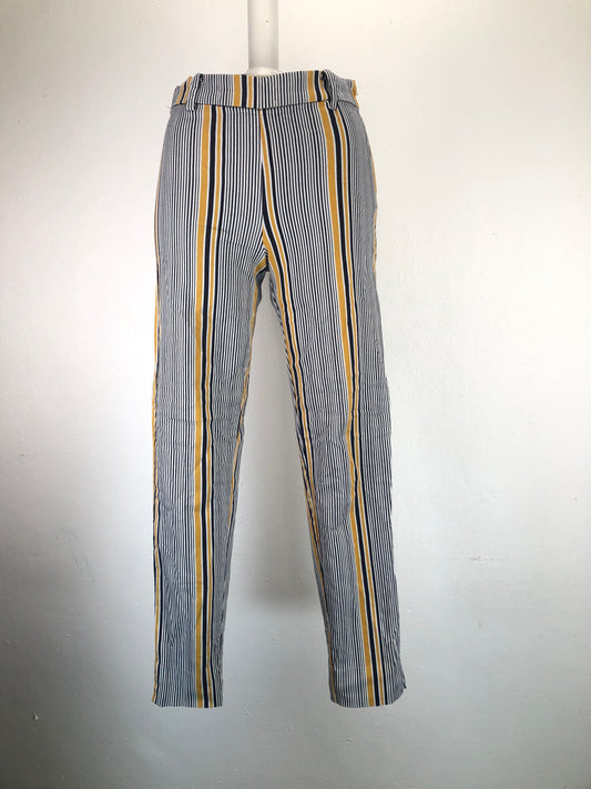 Pantalon Multicolor De Vestir De Rayas H m