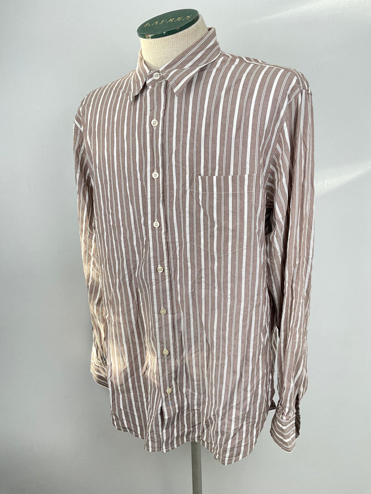 Camisa Marron de Rayas Gap