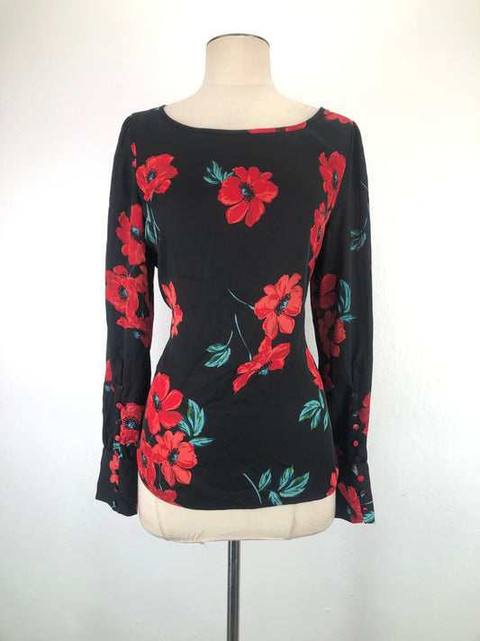 Blusa Negro de Flores Express