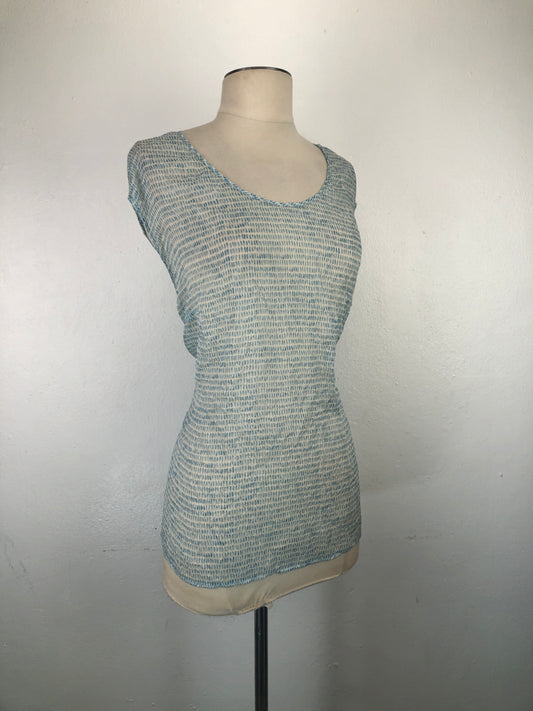 Blusa Azul de Lunares Boss