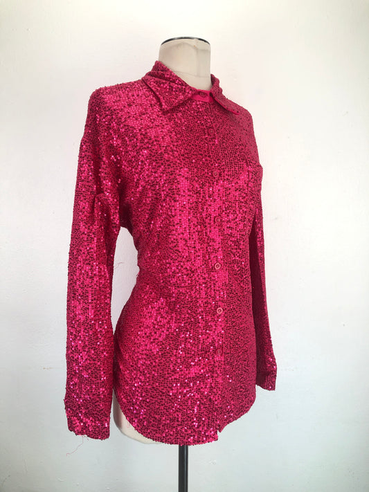 Camisa Rosado de Brillo Variangis