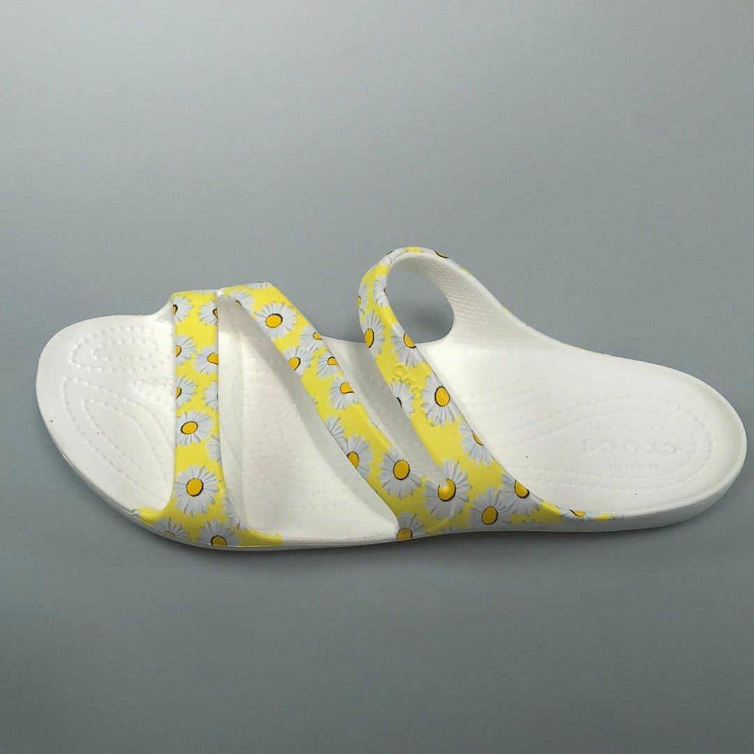 Sandalia Blanco de Flores Crocs