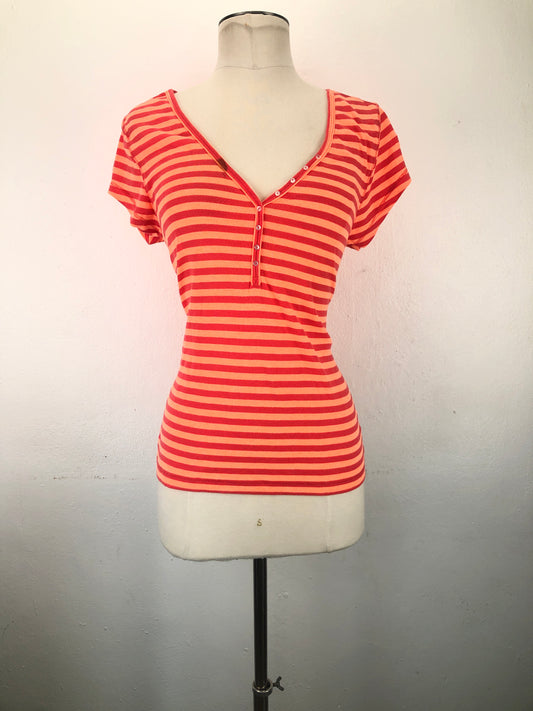 Camiseta Naranja de Rayas Perfect