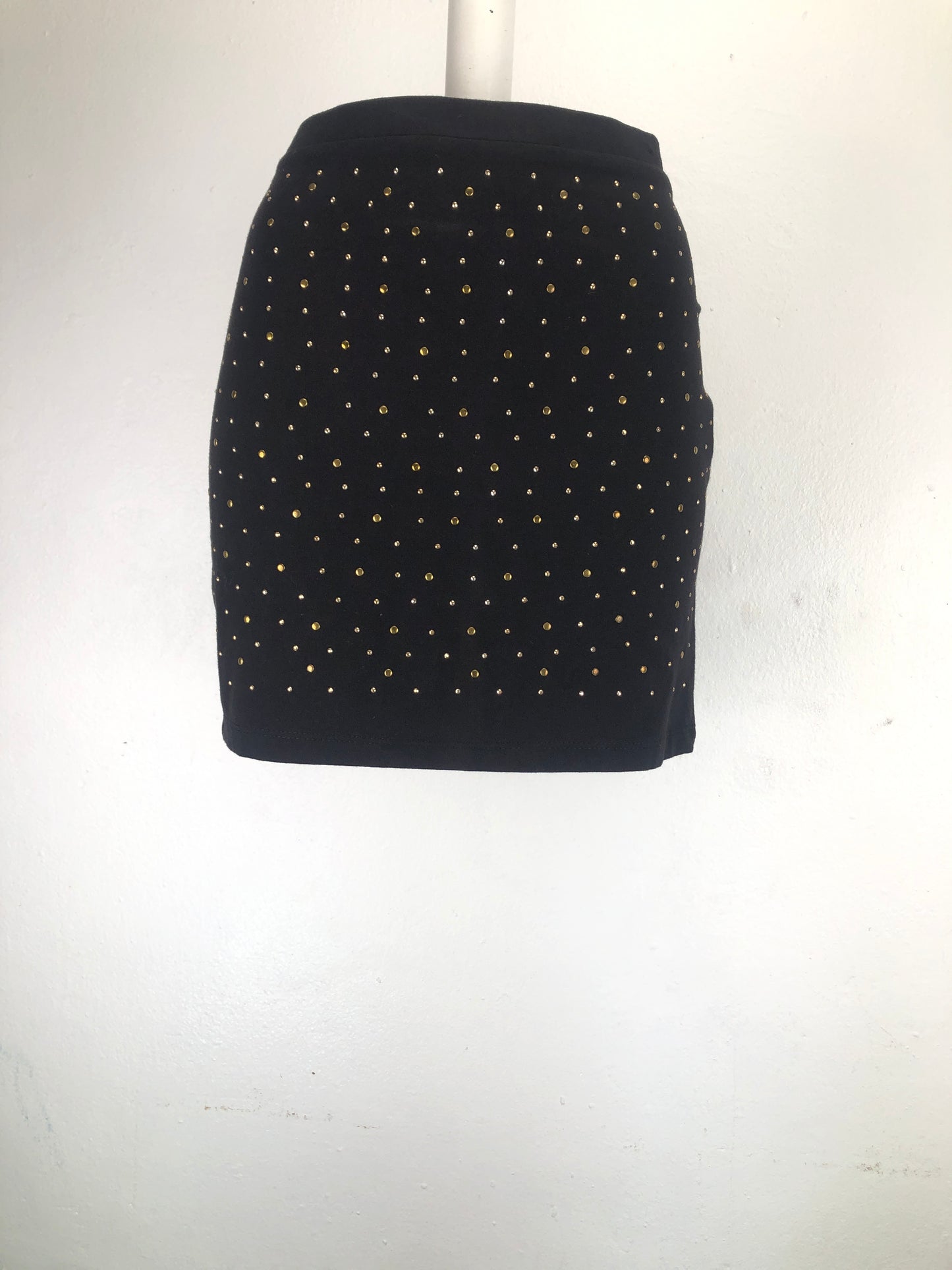 Falda Negro Lunares Stradivarius
