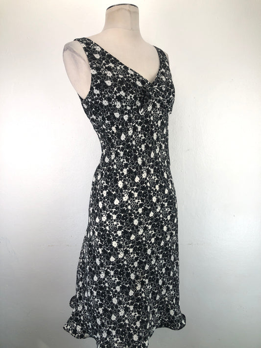 Vestido Negro Floral Express